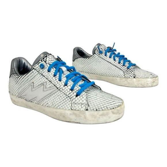 Zadig & Voltaire Women's Size 38 US 7 Neo Keith Flash Low Top Sneakers - Picture 1 of 10